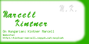 marcell kintner business card